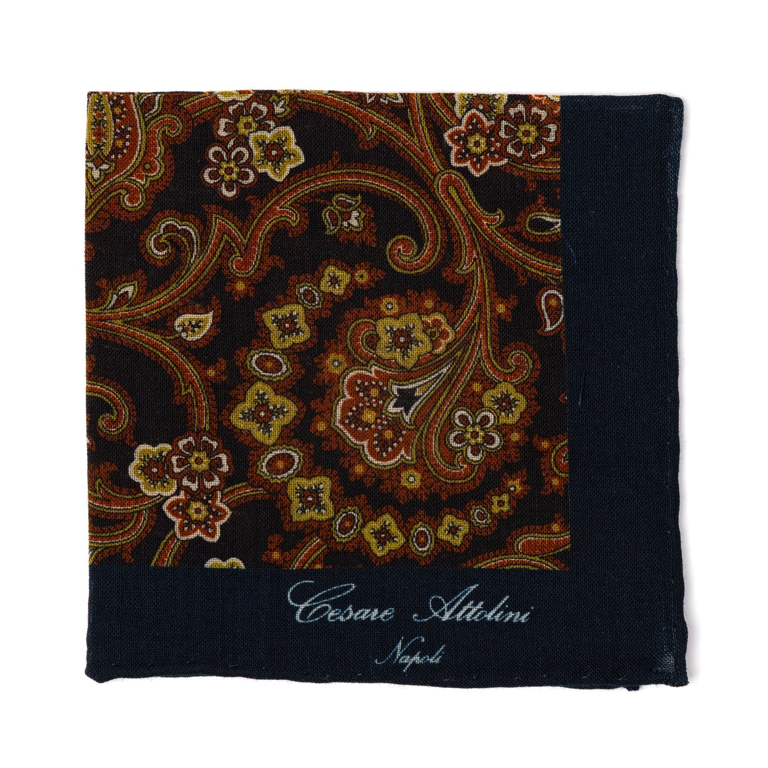 Pocket Square "Cachemire Turco" made from a Luxurious Wool Blend - hand-rolled